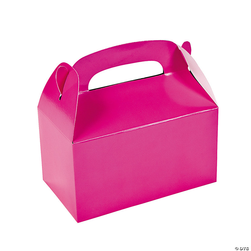 Hot Pink Favor Boxes - 12 Pc. Image