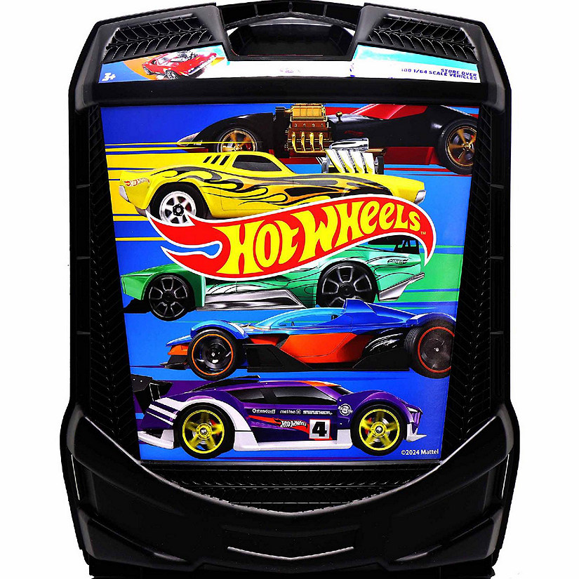 Hot Wheels 100-Car, Rolling Storage Case with Retractable Handle Image