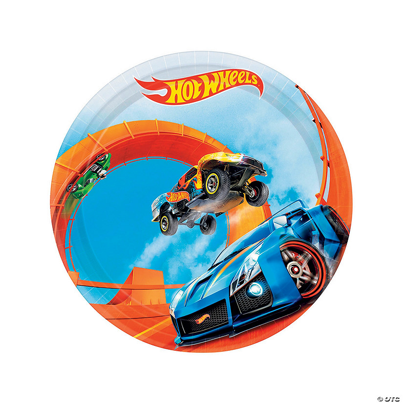 Hot Wheels<sup>&#174;</sup> Party Wild Racer Paper Dessert Plates - 8 Ct. Image