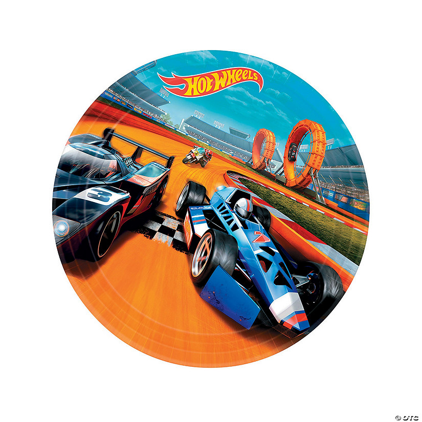 Hot Wheels<sup>&#174;</sup> Party Wild Racer Paper Dinner Plates - 8 Ct. Image