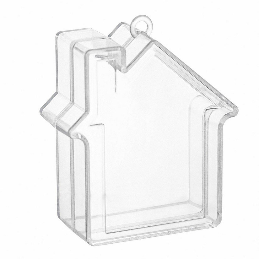 House Shaped Acrylic Candy Boxes 24 Pack 2.83"X2.08"X1.02" Image