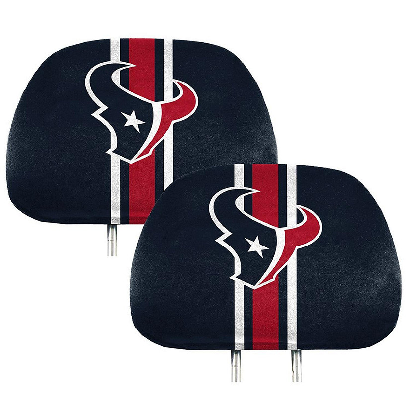 Houston Texans Printed Head Rest Cover Set - 2 Pieces