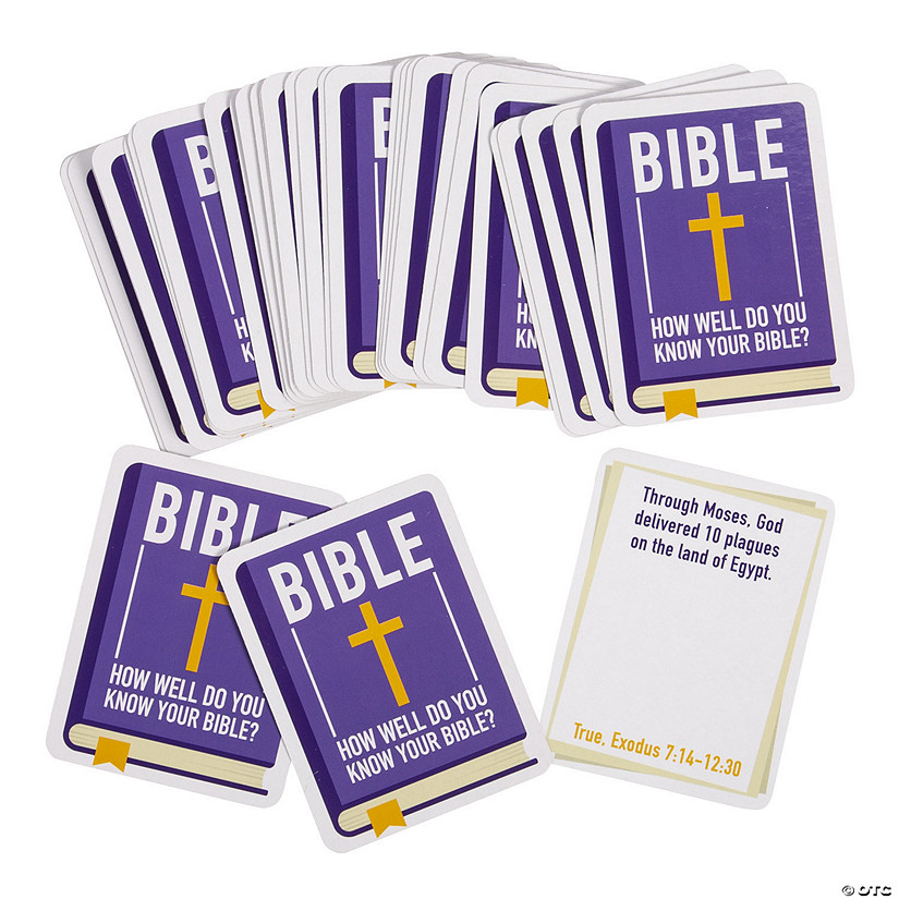 How Well Do You Know Your Bible? Cards - 37 Pc. Image