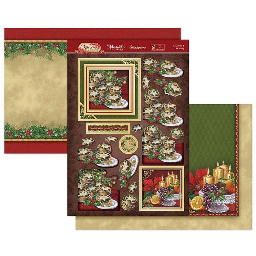 Hunkydory Crafts Eat Drink  Be Merry Luxury Topper Set Image