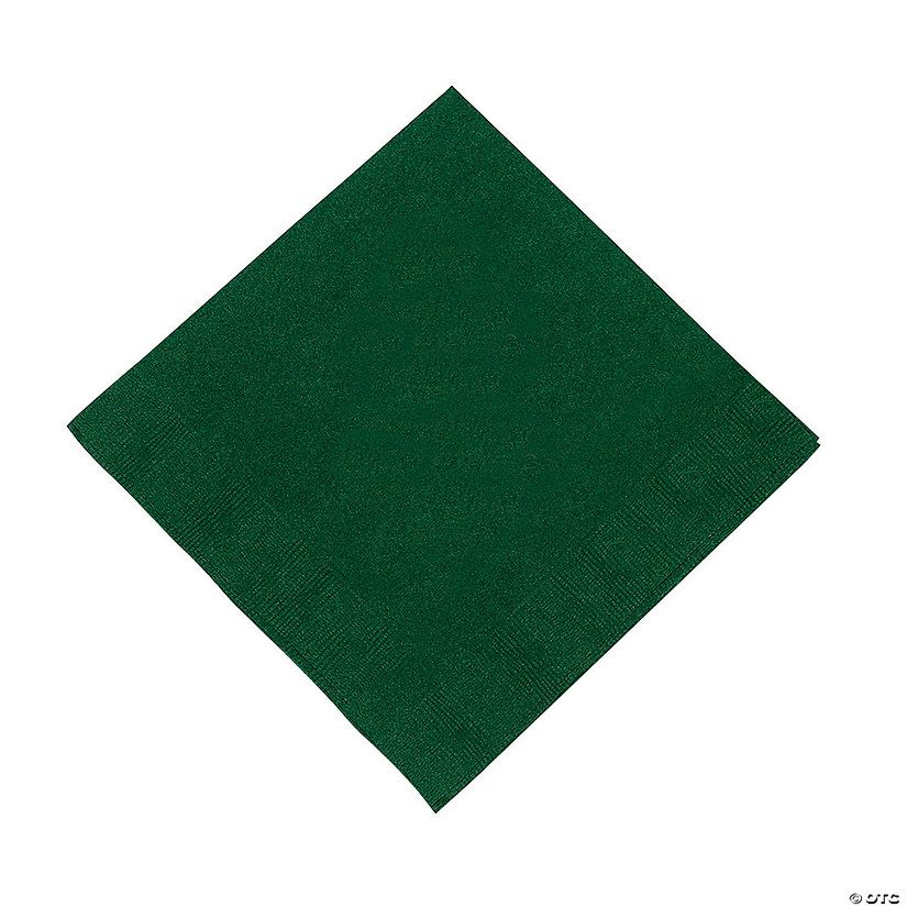 Hunter Green Beverage Napkins Discontinued