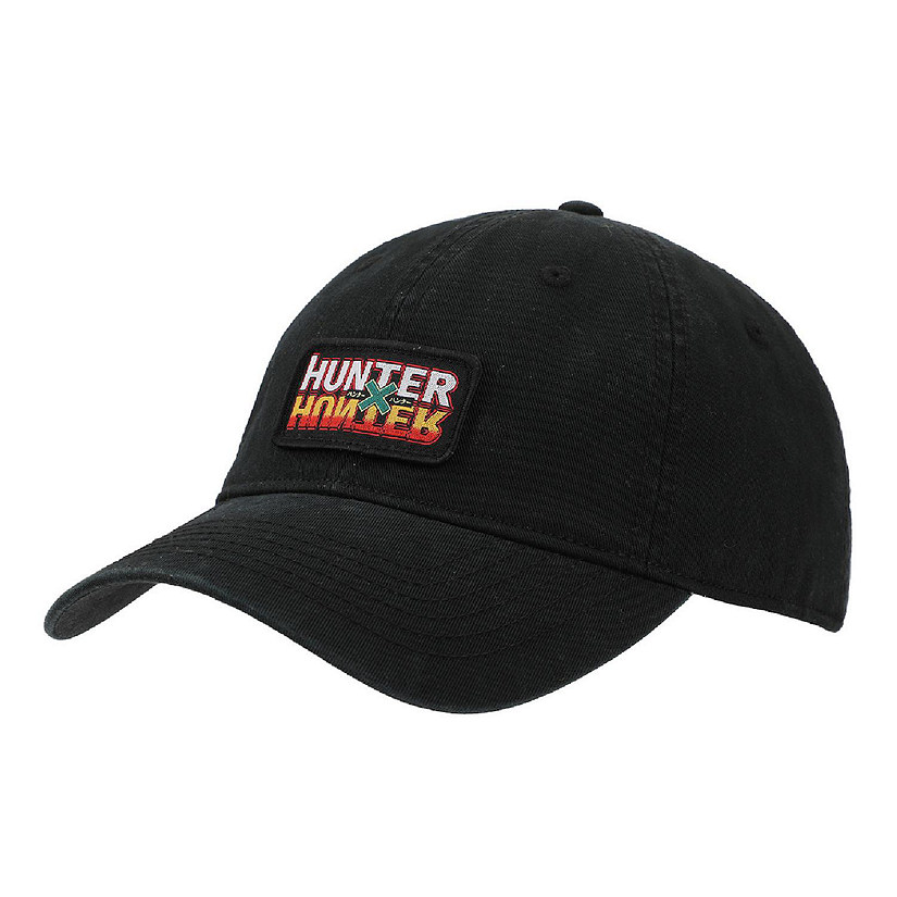 Hunter X Hunter Woven Patch Logo Black Unstructured Baseball Cap Image