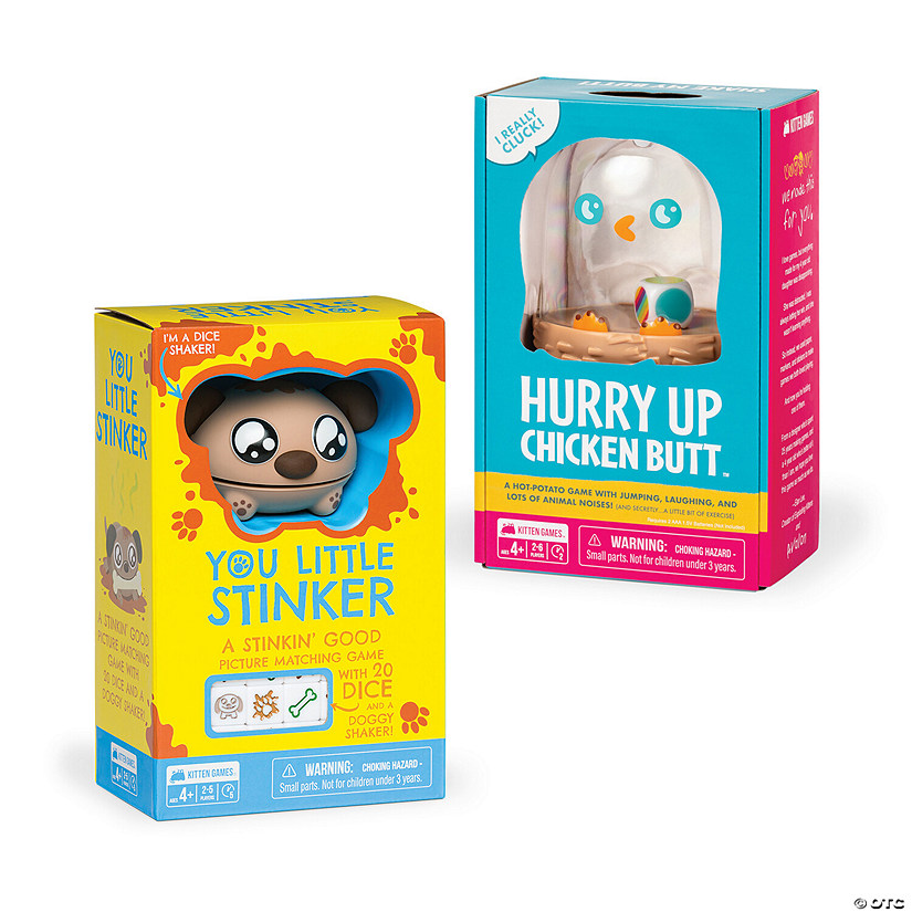 Hurry Up Chicken Butt and You Little Stinker: Set of 2 Image