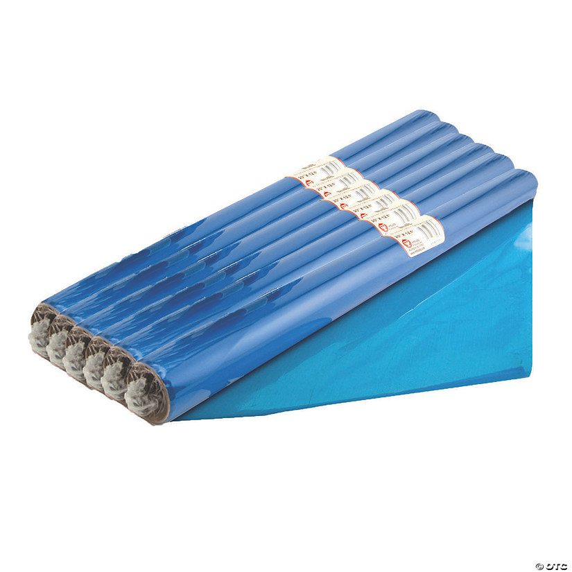 Hygloss® CelloWrap™ Roll, Blue, 6 Rolls Oriental Trading