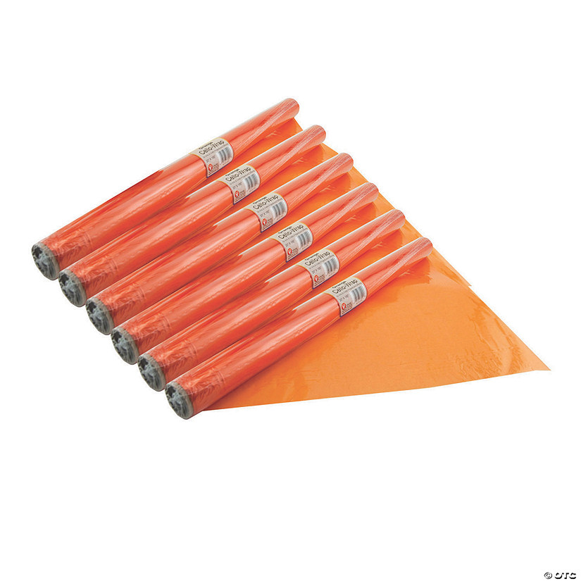 Hygloss&amp;#174; Cello-Wrap&amp;#8482; Roll, Orange, 6 Rolls Image