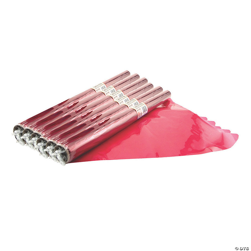 Hygloss&amp;#174; Cello-Wrap&amp;#8482; Roll, Red, 6 Rolls Image