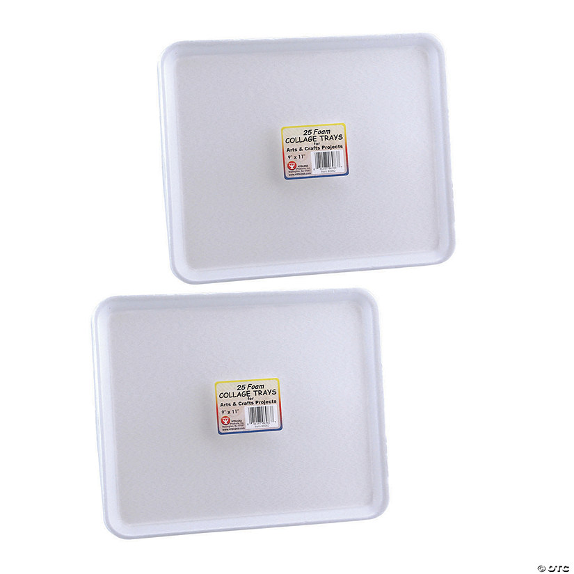 Hygloss&#174; Foam Trays, 9" x 11", 50 count Image