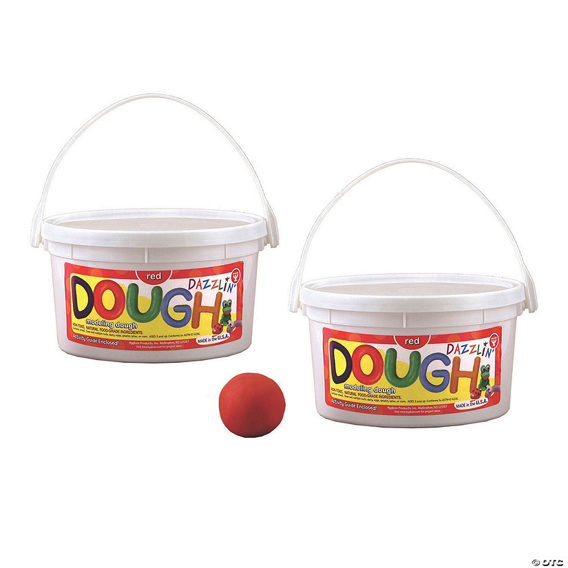 Hygloss&#174; Scented Dazzlin' Dough Tubs, Red, 6 lb Image