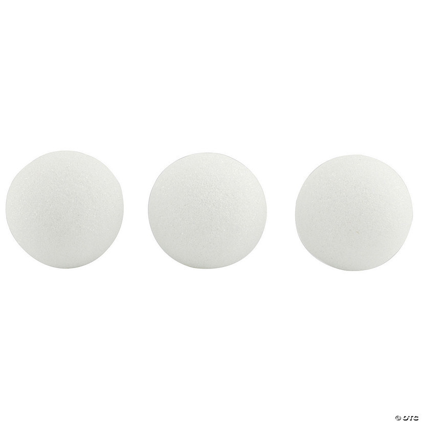 Hygloss Styrofoam Balls, 3 Inch, Pack of 50 Oriental Trading