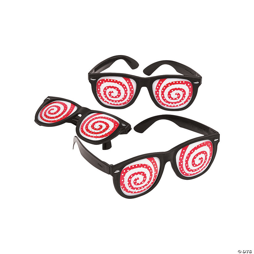 Hypnotic Spiral Pinhole Glasses Oriental Trading