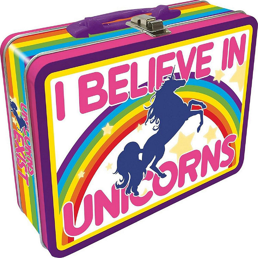 Custom Lunch Box - I Believe in Unicorns