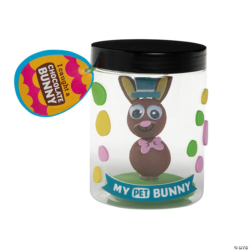 I Caught a Chocolate Bunny Jar Craft Kit - Makes 6 Image
