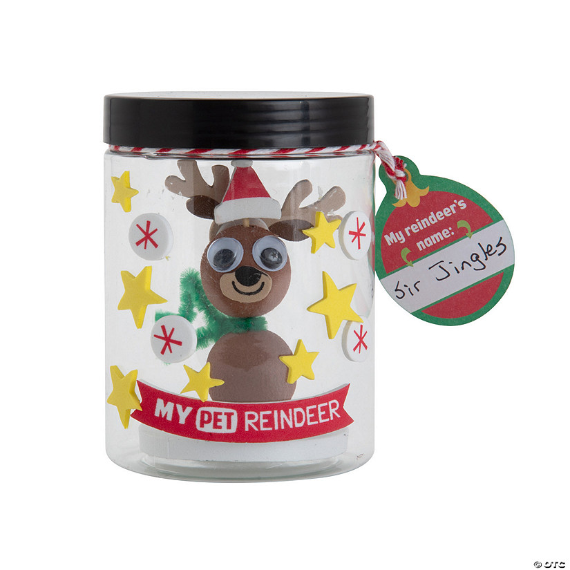 I Caught a Reindeer Jar Craft Kit - Makes 6 Image
