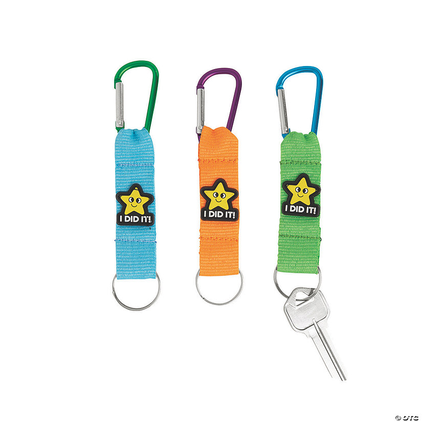 I Did It Carabiner Keychains - 12 Pc. Image