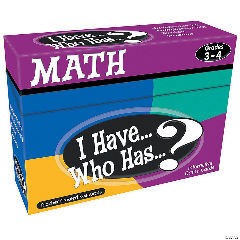 I Have... Who Has... Math Games - Gr. 3/4 Image