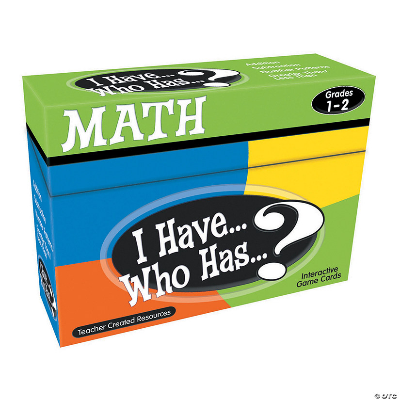 I Have Who Has Math Grades 1-2 Image