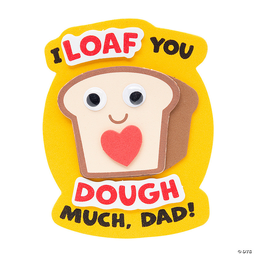 I Loaf You Dad Magnet Craft Kit &#8211; Makes 12 Image