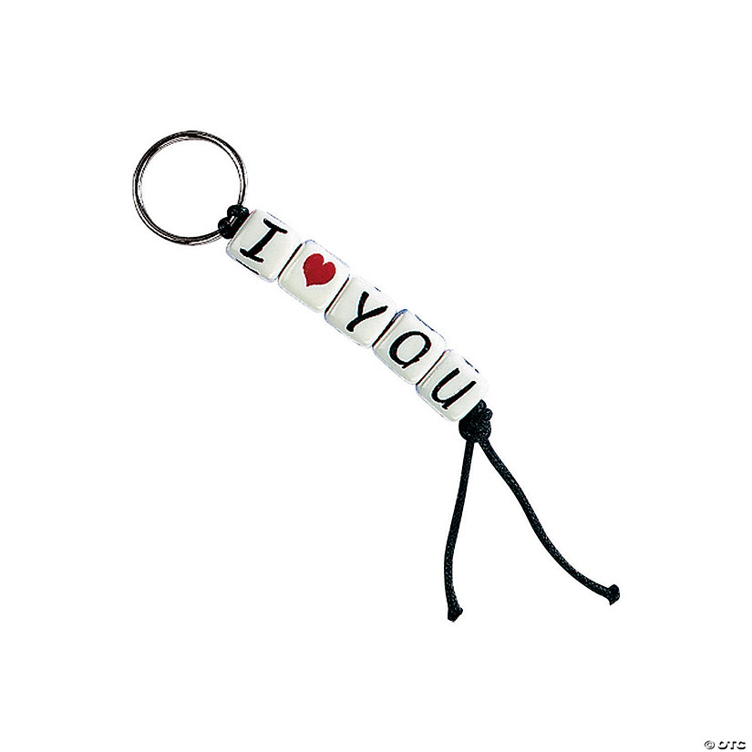 &#8220;I Love You&#8221; Key Chain Craft Kit - Makes 12 Image