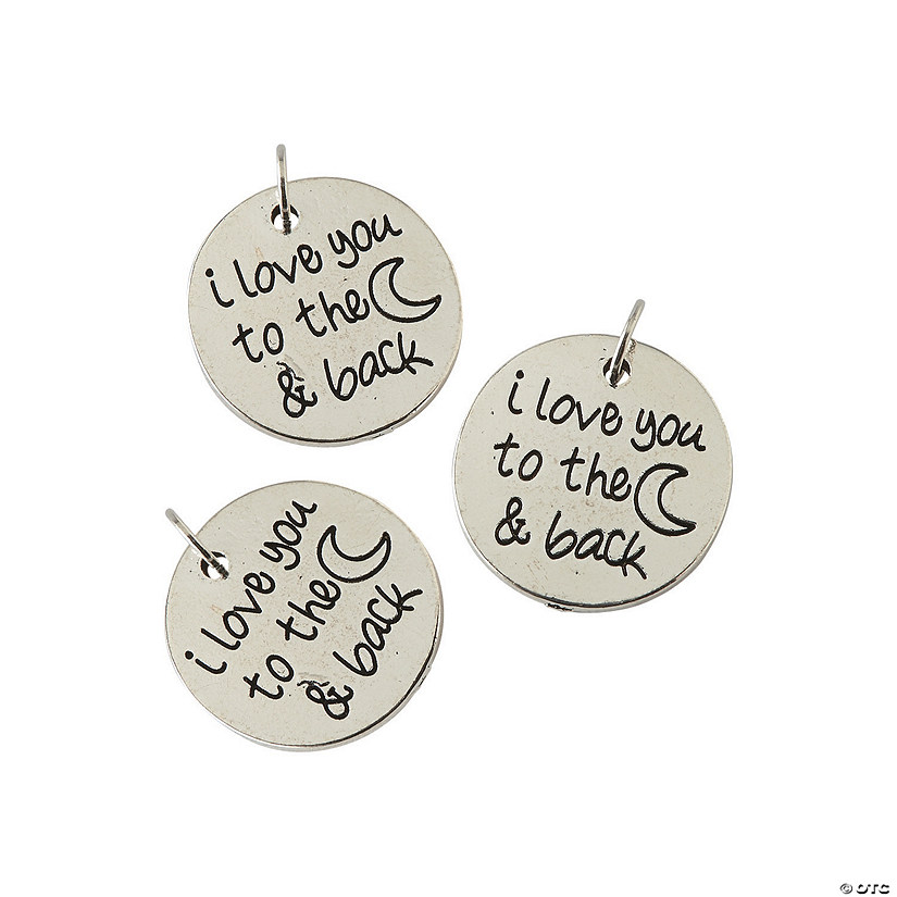 I Love You to the Moon Charms - 12 Pc. Image