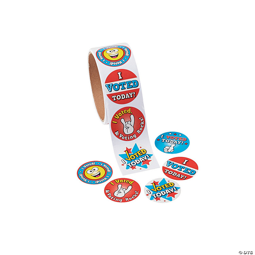I Voted Today Sticker Roll - 100 Pc. Image