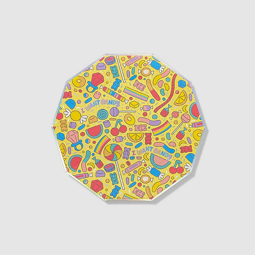 I Want Candy Large Plates -10/Pack - 10 Pieces Image