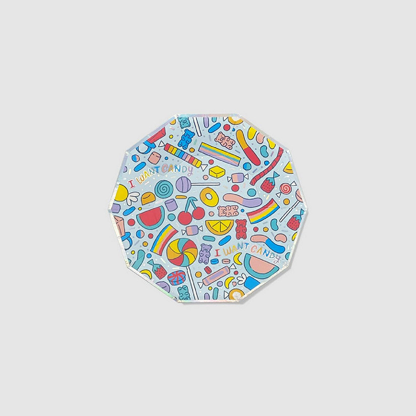 I Want Candy Small Plates -10/Pack - 10 Pieces Image