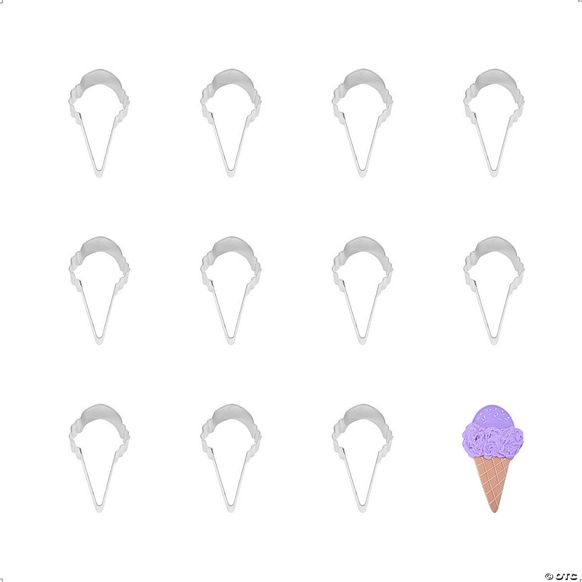 Ice Cream Cone 4" Cookie Cutters Image