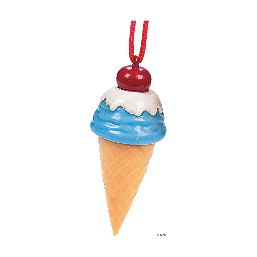 Ice Cream Cone Bubble Bottle Necklaces - 12 Pc. Image