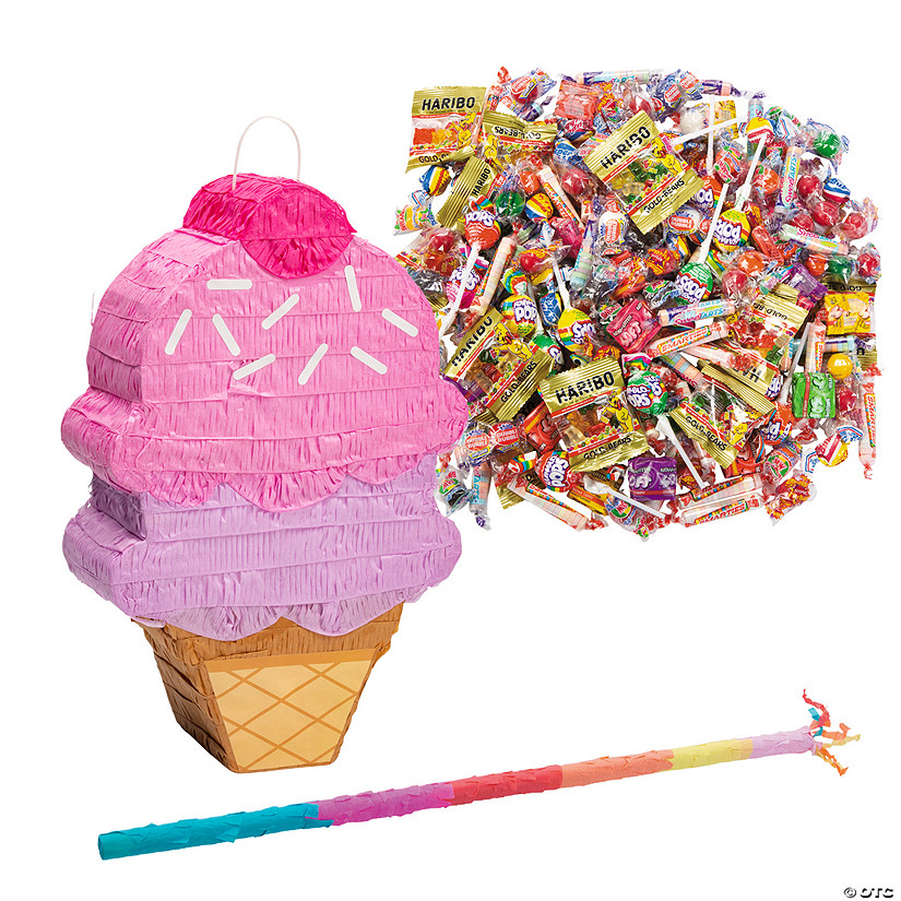 Ice Cream Pi&amp;#241;ata Kit - 208 Pc. Image