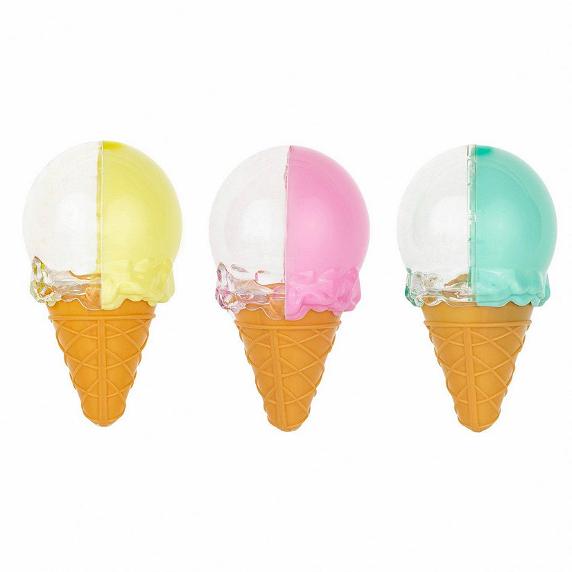 Ice Cream Shaped Acrylic Candy Boxes 24 Pack 2.36"X4.33" Image
