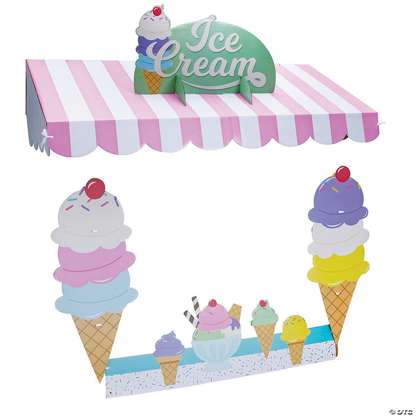 Ice Cream Tabletop Hut Decor - 5 Pc. Image