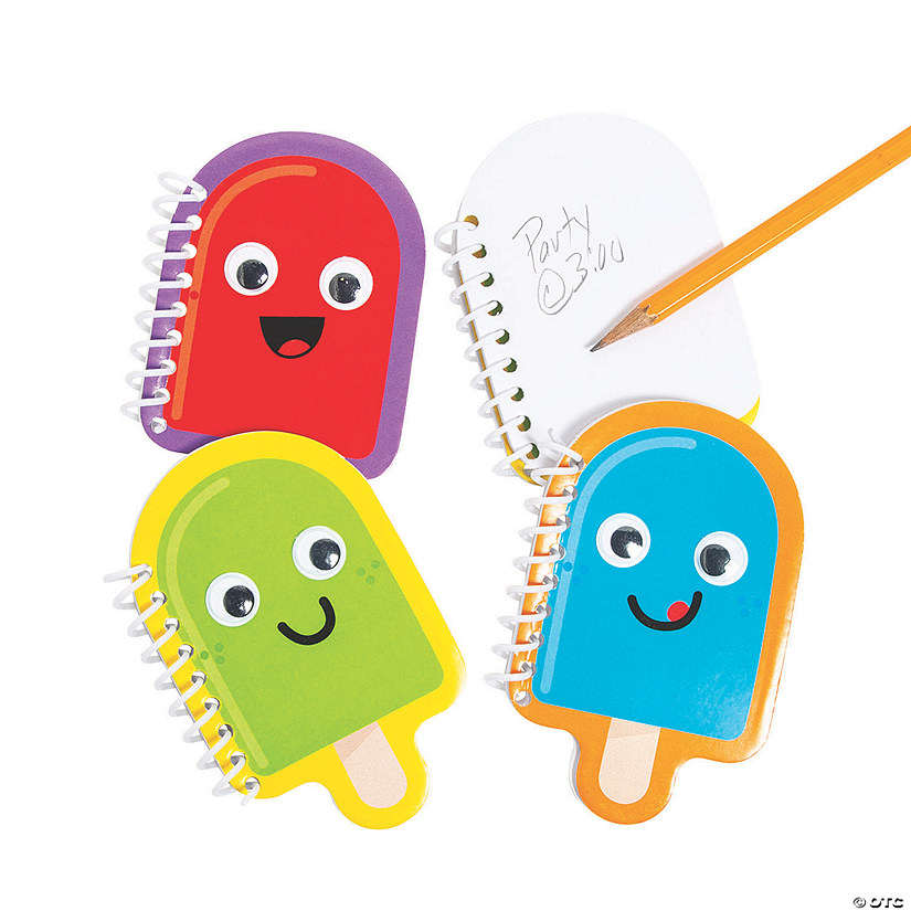 Ice Pop Party Googly Eyes Spiral Notepads - 24 Pc. Image