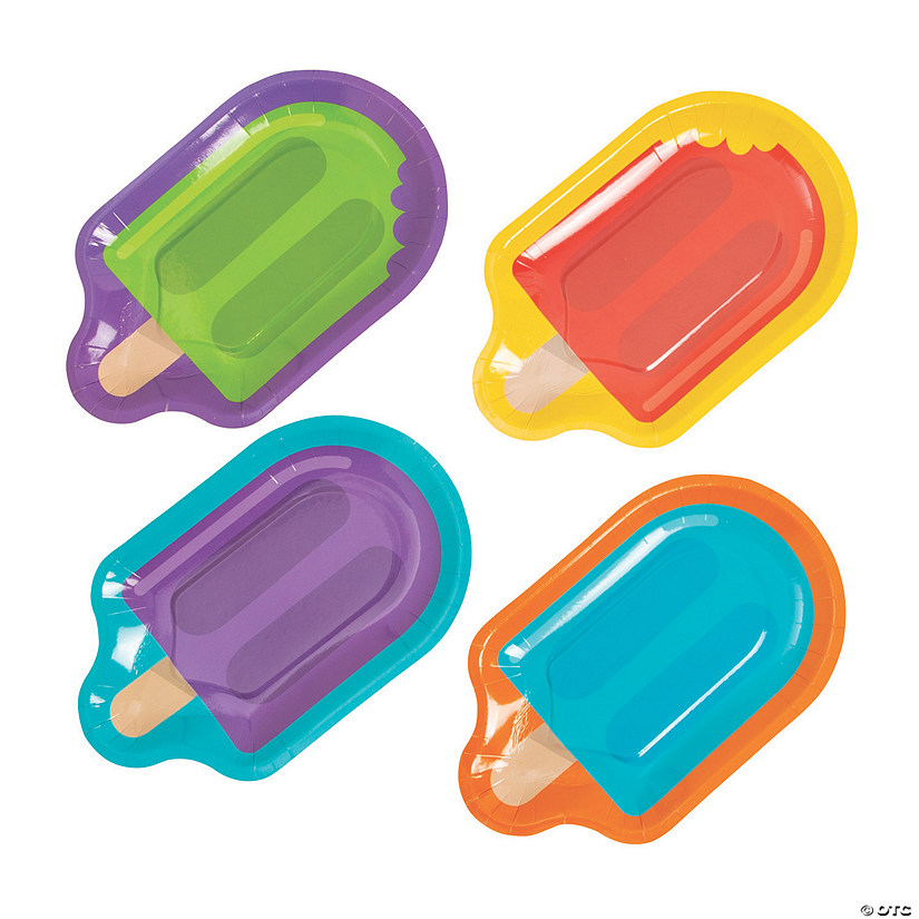 Ice Pop Party Paper Dessert Plates - 8 Ct. Image
