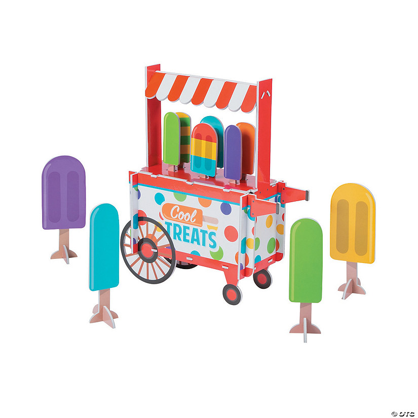 Ice Pop Party Treat Cart Centerpiece Set - 3 Pc. Image