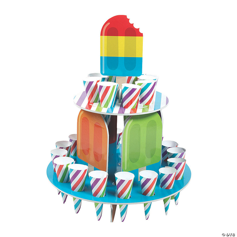 Ice Pop Party Treat Stand with Cones - 25 Pc. Image