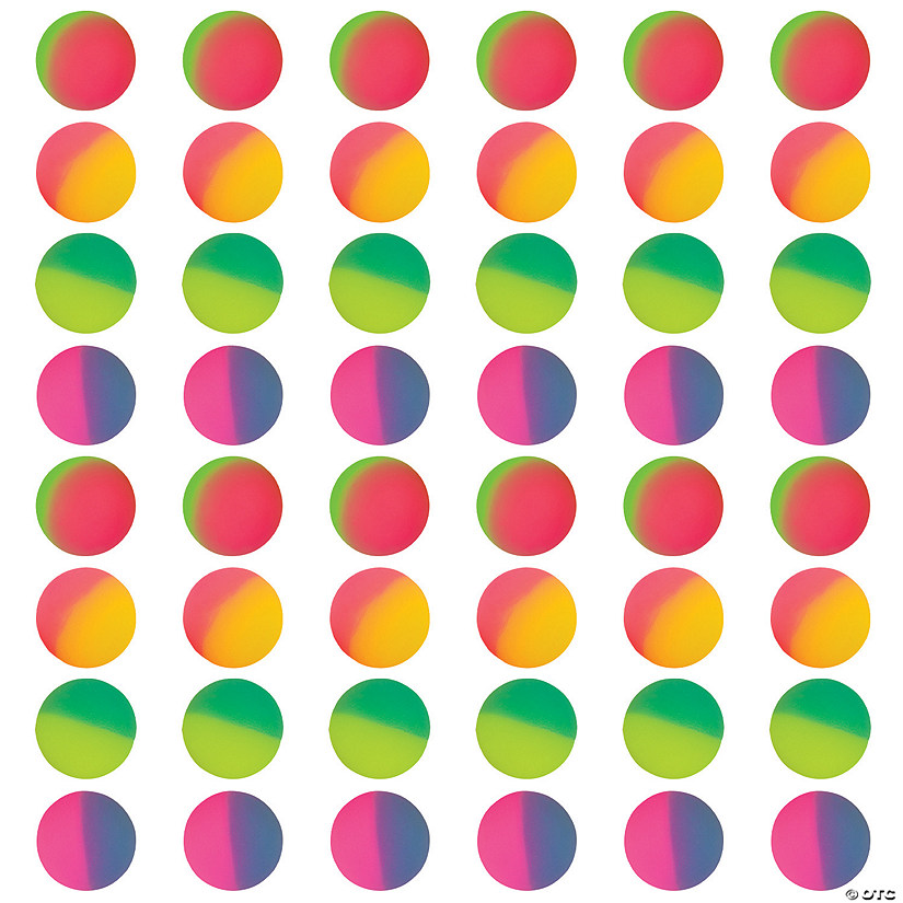 Icy Two Tone Bouncy Ball Assortment Oriental Trading