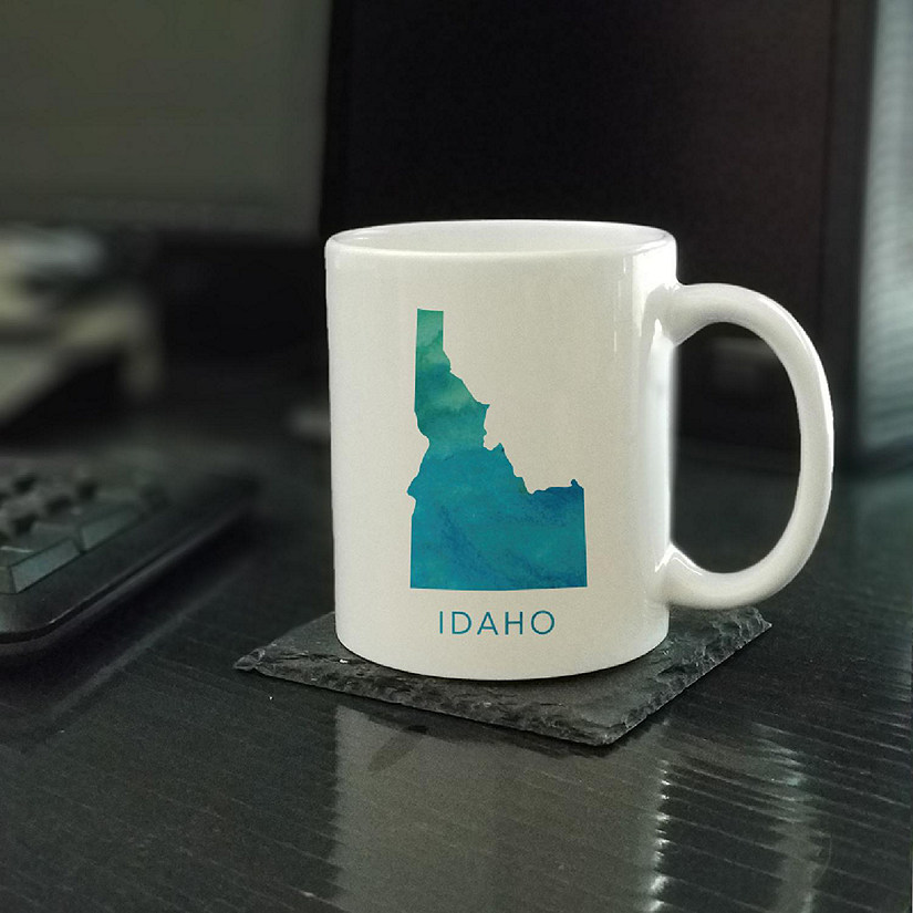 Idaho Aqua Blue Water Ceramic Mug Image