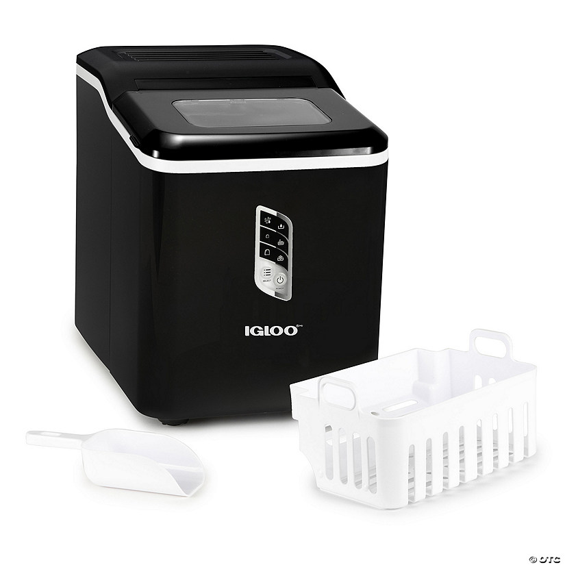 Igloo Automatic Self-Cleaning 26-Pound Ice Maker, Black