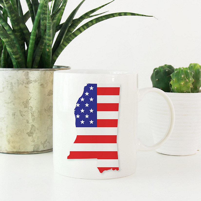 Illinois US Flag Ceramic Mug Image