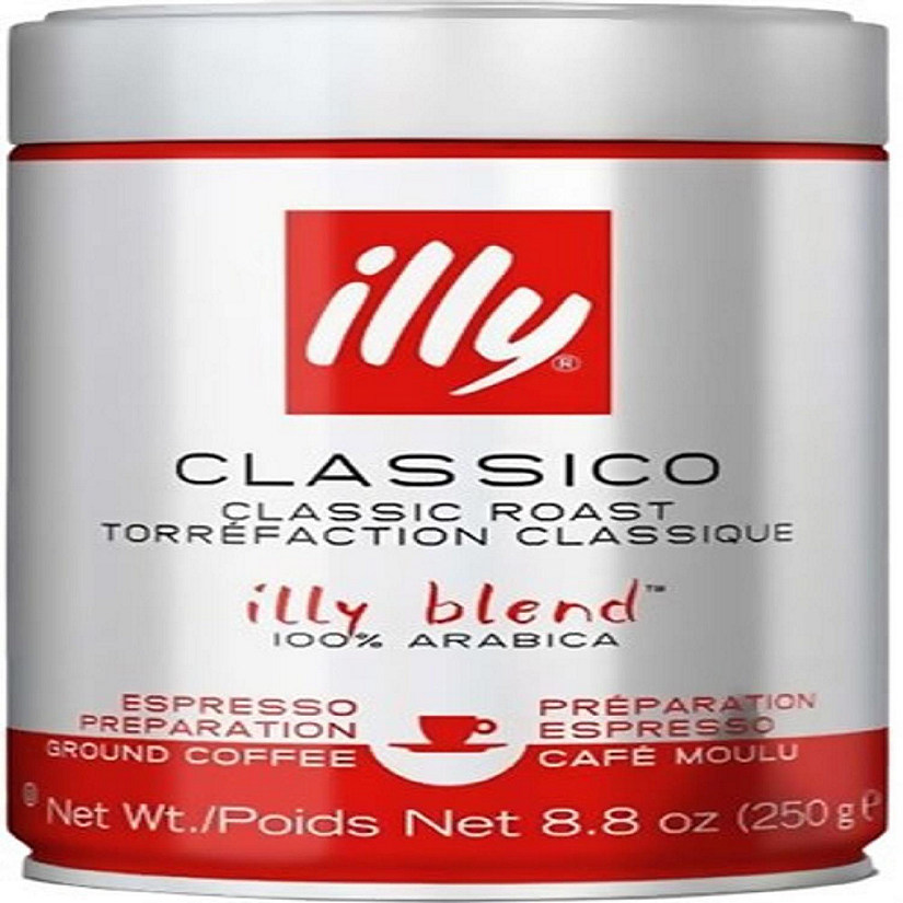 Illy Classico Medium Roast Fine Grind Espresso Coffee 8.8oz/250g