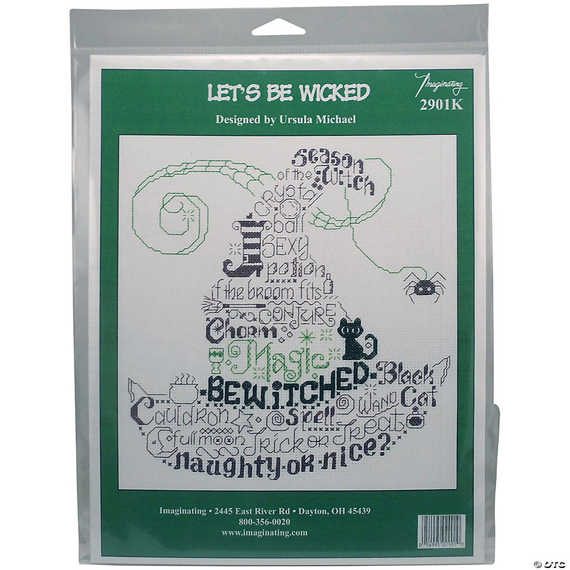 Imaginating Counted Cross Stitch Kit 8.5"X8.75"-Let's Be Wicked Image