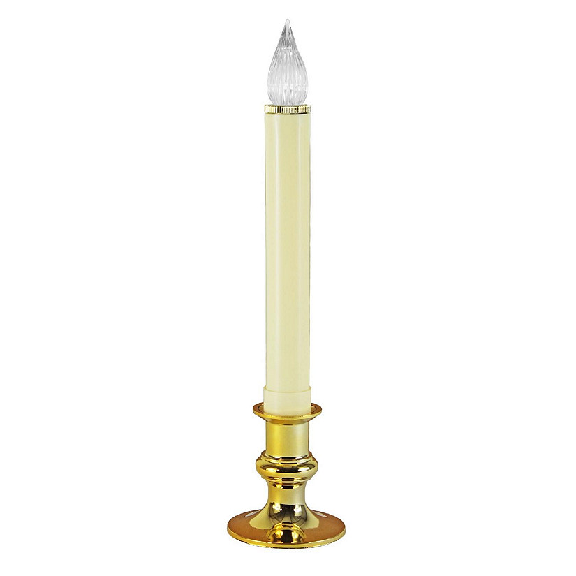 IMC B200 Dixie B O LED Steady Window Candle w  Brass Base, 9 Inches  Qty 1 Image
