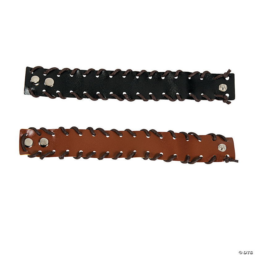 Imitation Leather Lacing Bracelet Craft Kit - Makes 12 Image
