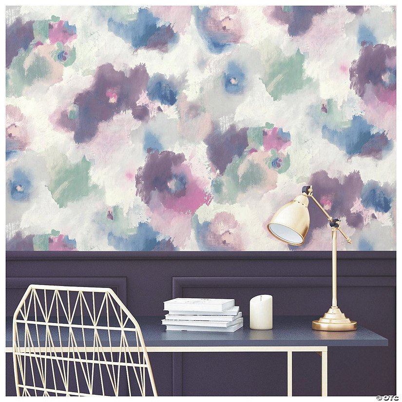 Impressionist Floral Peel & Stick Wallpaper Image