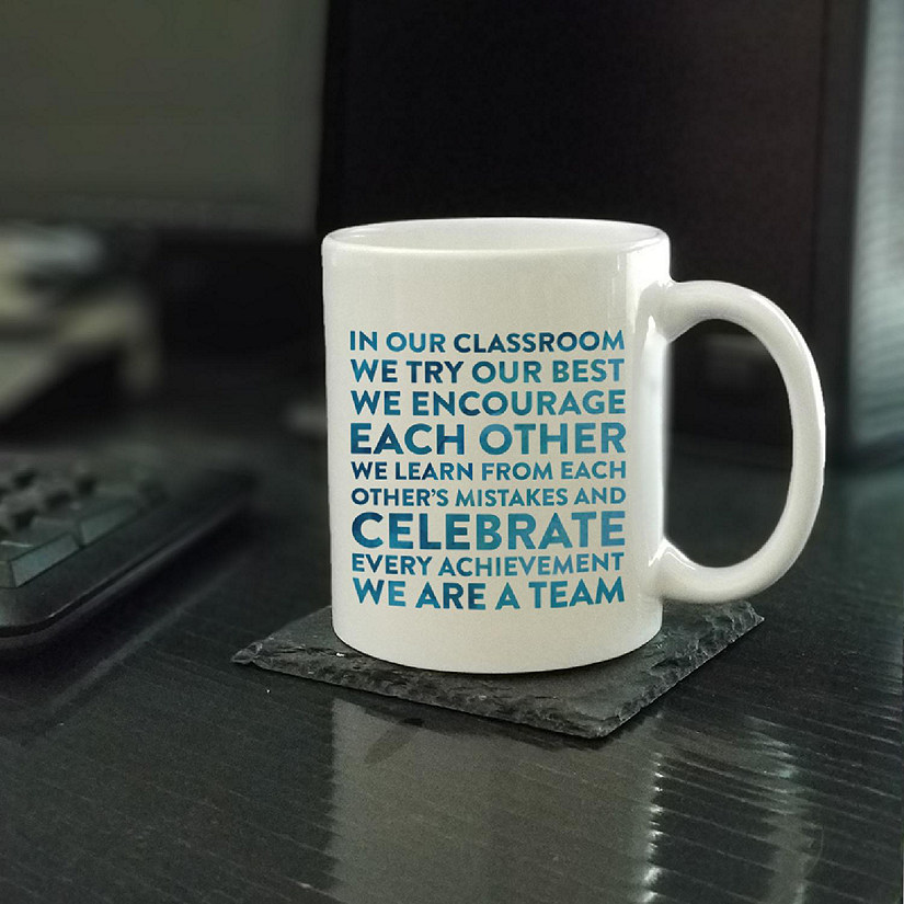 In Our Classroom We Learn Ceramic Mug Image