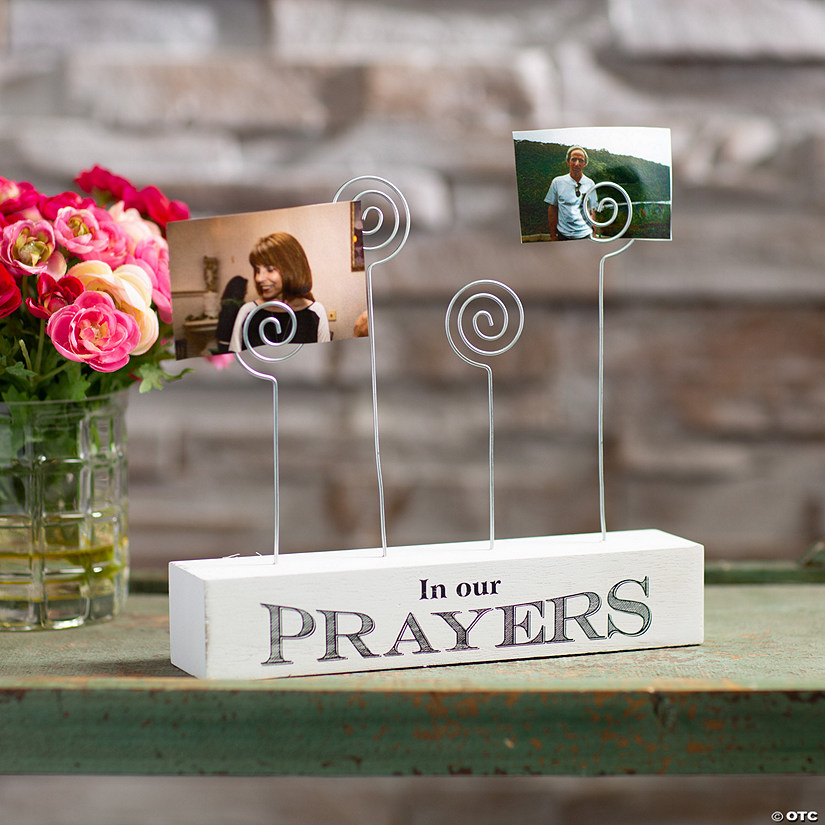 In Our Prayers Tabletop Photo Holder Image